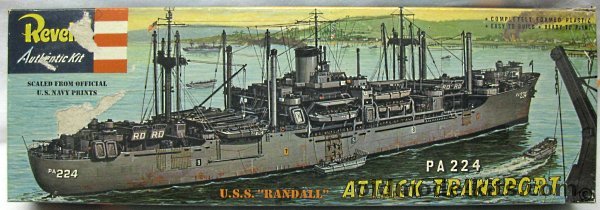 Revell 1/376 USS Randall Attack Transport PA224 - Arenac Class - 'S' Kit, H329-169 plastic model kit